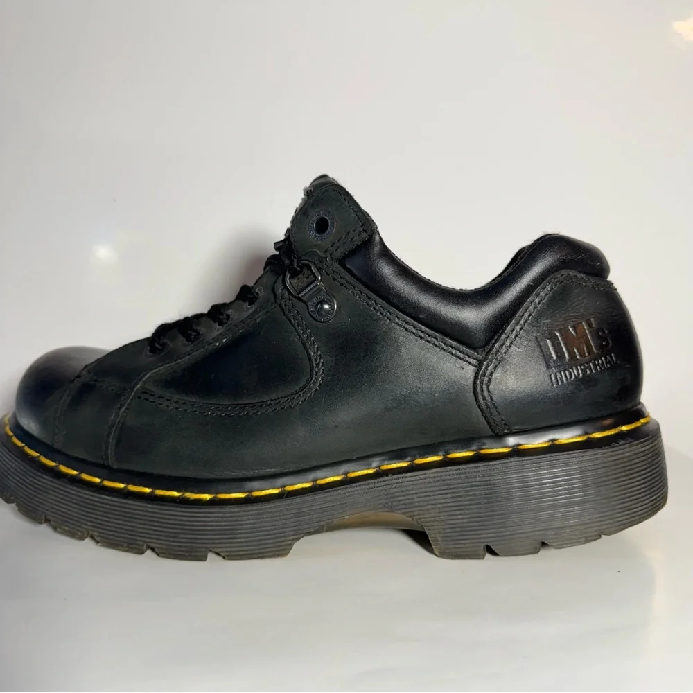 Dr. Martens Doc Air Wair 7A16 Industrial 
Black Leather Shoes US Men 9/Women 10 - Picture 7 of 14